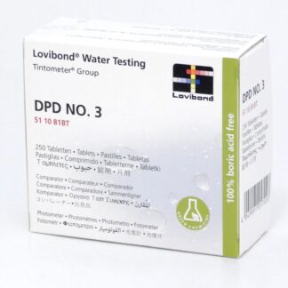 Lovibond Water Testing DPD No. 3 tablet box for water analysis
